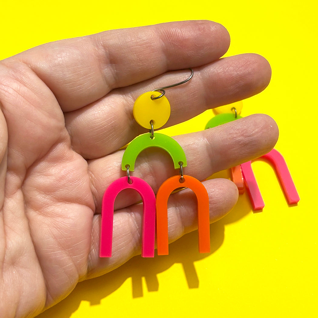 Colorful Modern Mobile Earrings