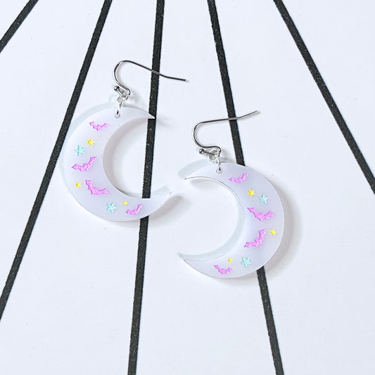 Whimsygoth Crescent Moon Earrings