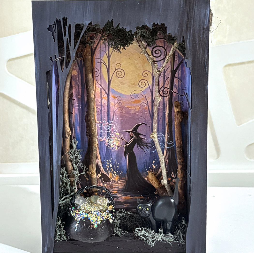 Forest Witch Shadow Box
