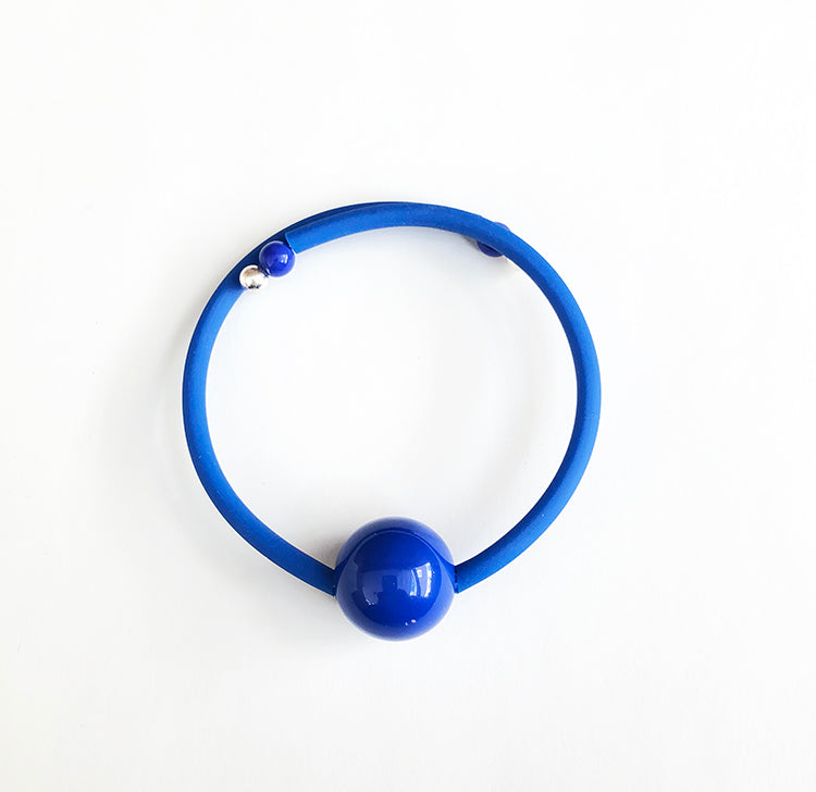 Bauhaus Wrap Bracelet in Blue