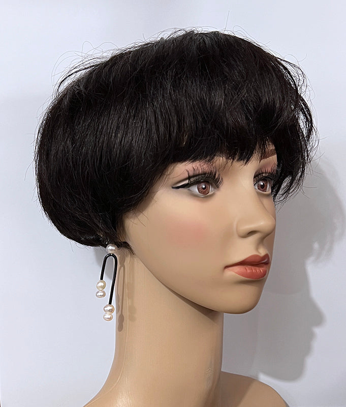 Mannequin modeling pearl earrings from Audacious Studio