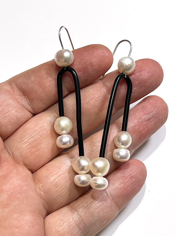 Post Modern Pearl Earrings