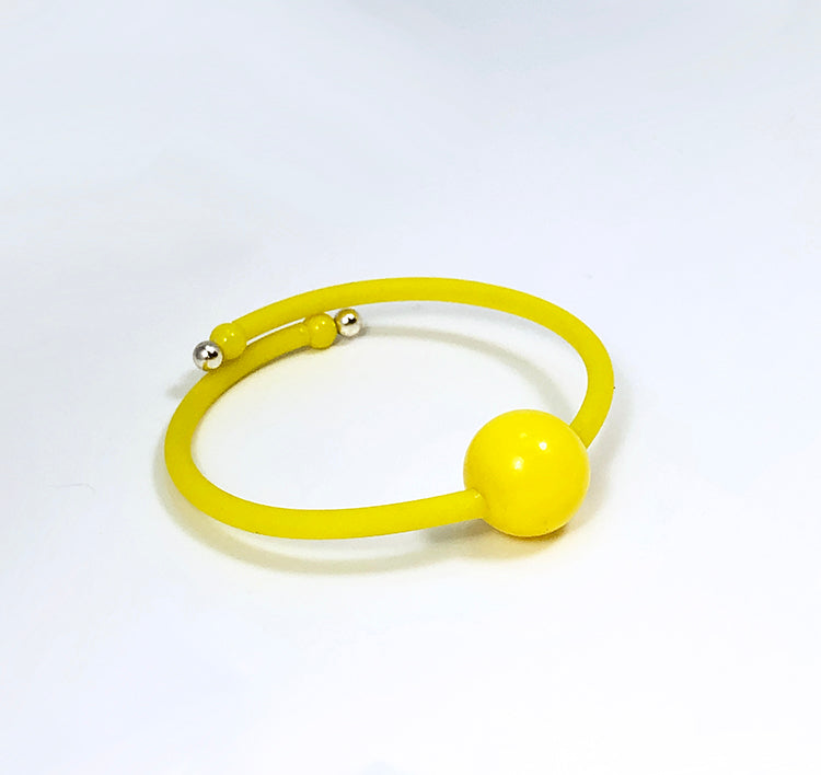 Bauhaus Wrap Bracelet in Yellow